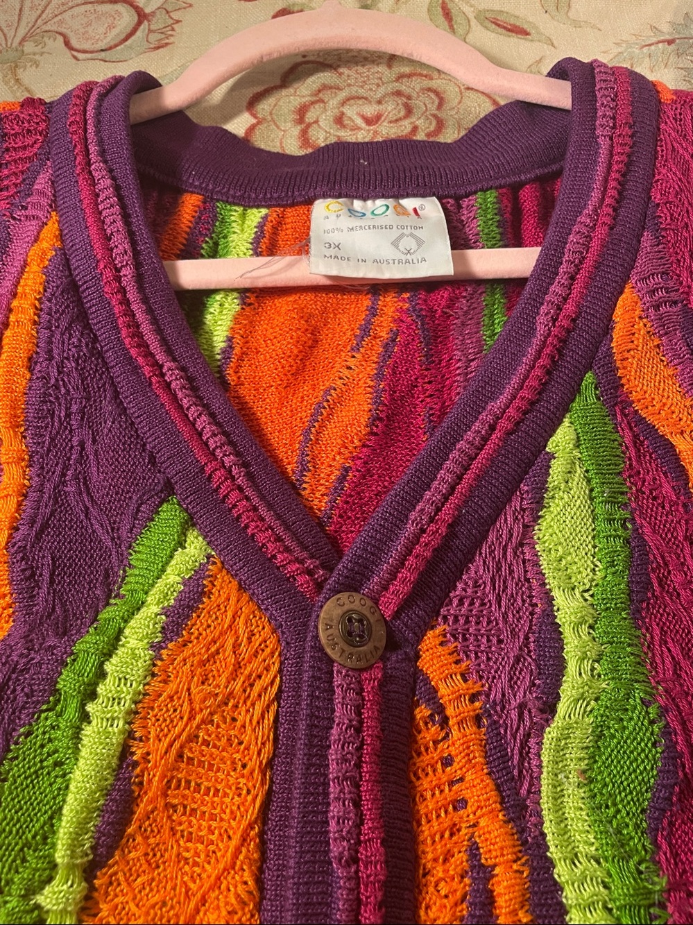 Coogi Australia Vintage Vibrant Color Palette Authentic Vest - Picture 13 of 13